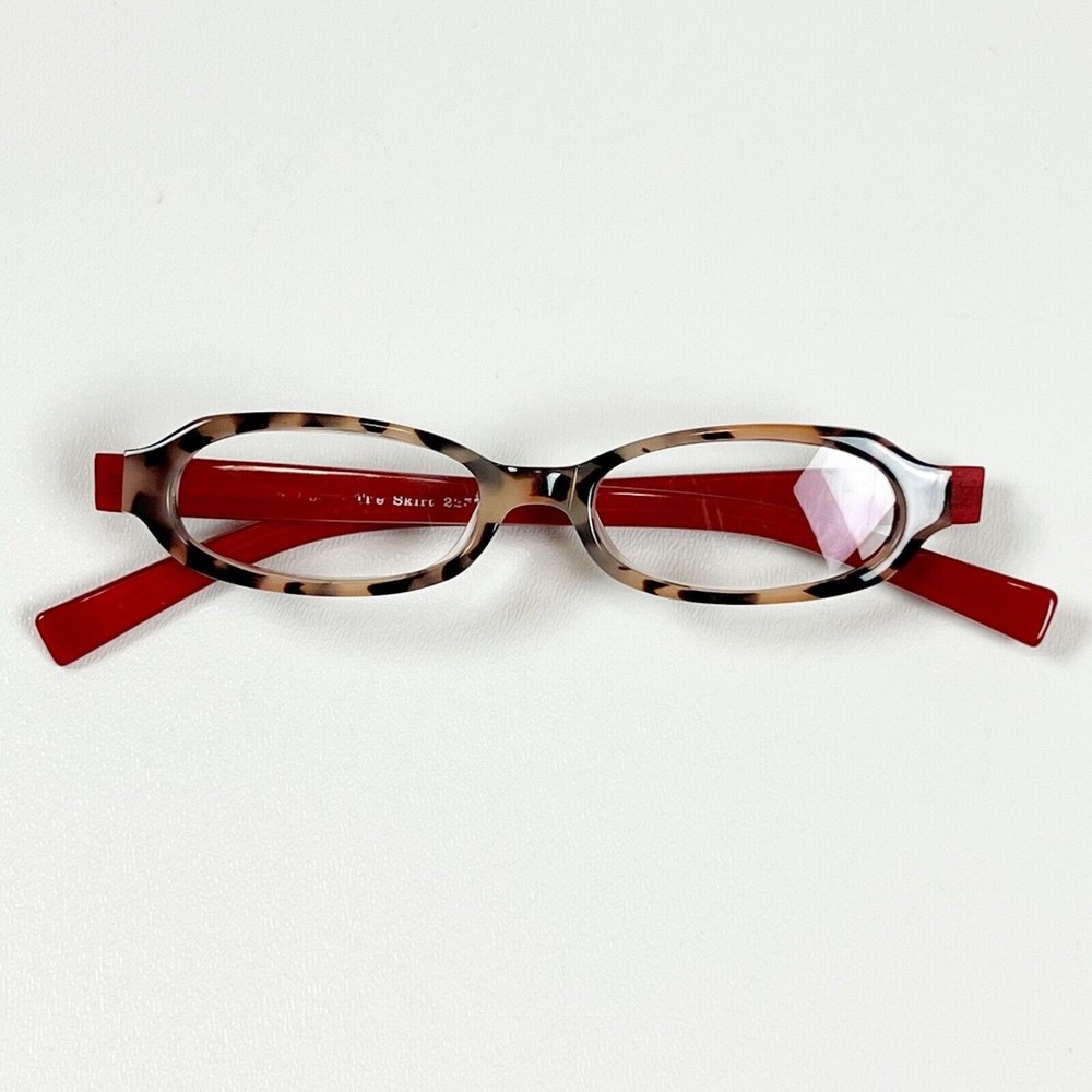 Eyebobs The Skirt 2257 Eyeglasses Frame Brown Tortoise & Red Arm Statement